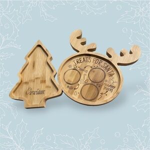 Duo Santa Cookies Cutting Engraved Cutting Board